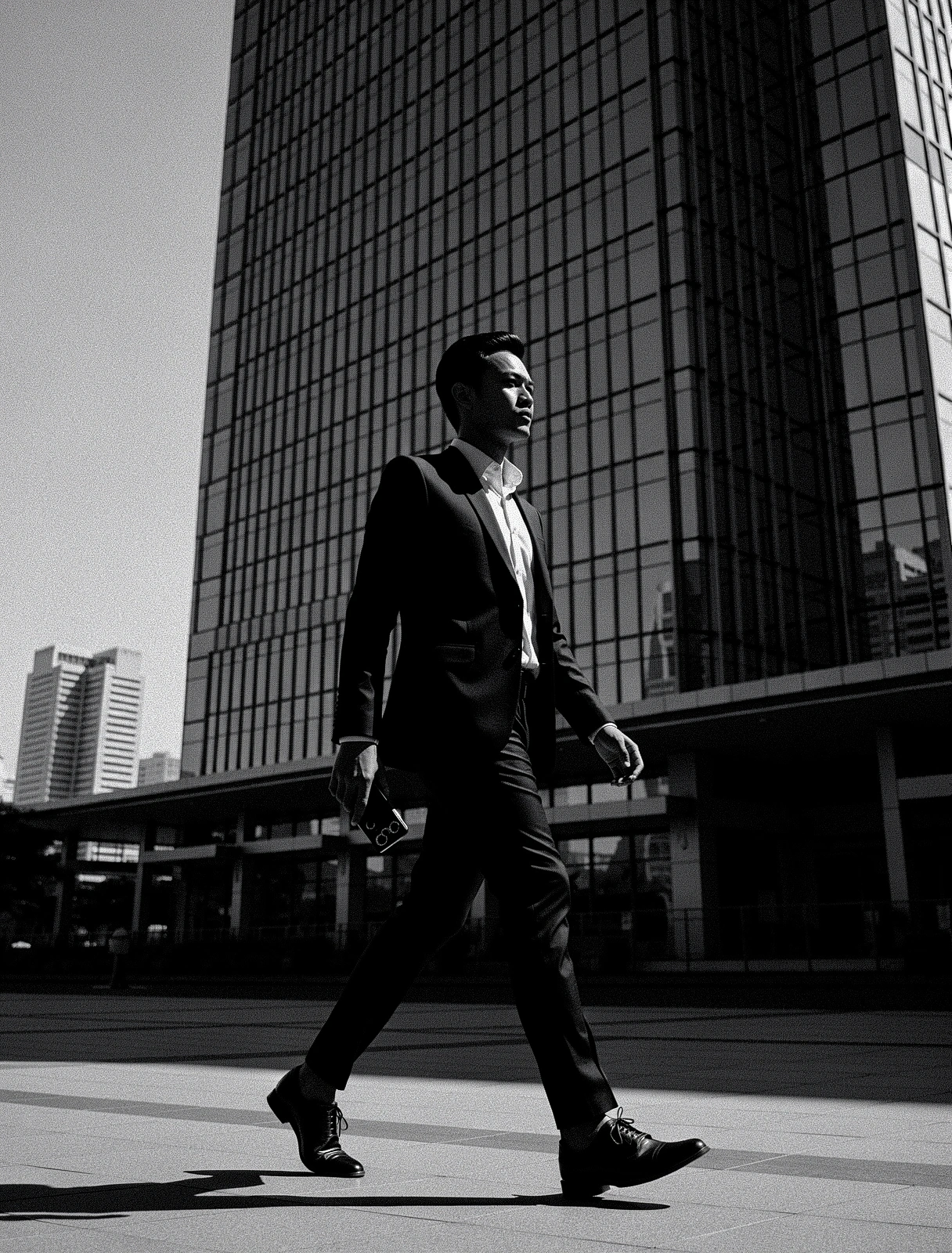 Modern urban architecture silhouette